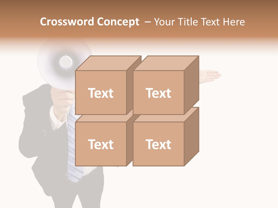 Shouting Speaker Energy PowerPoint Template
