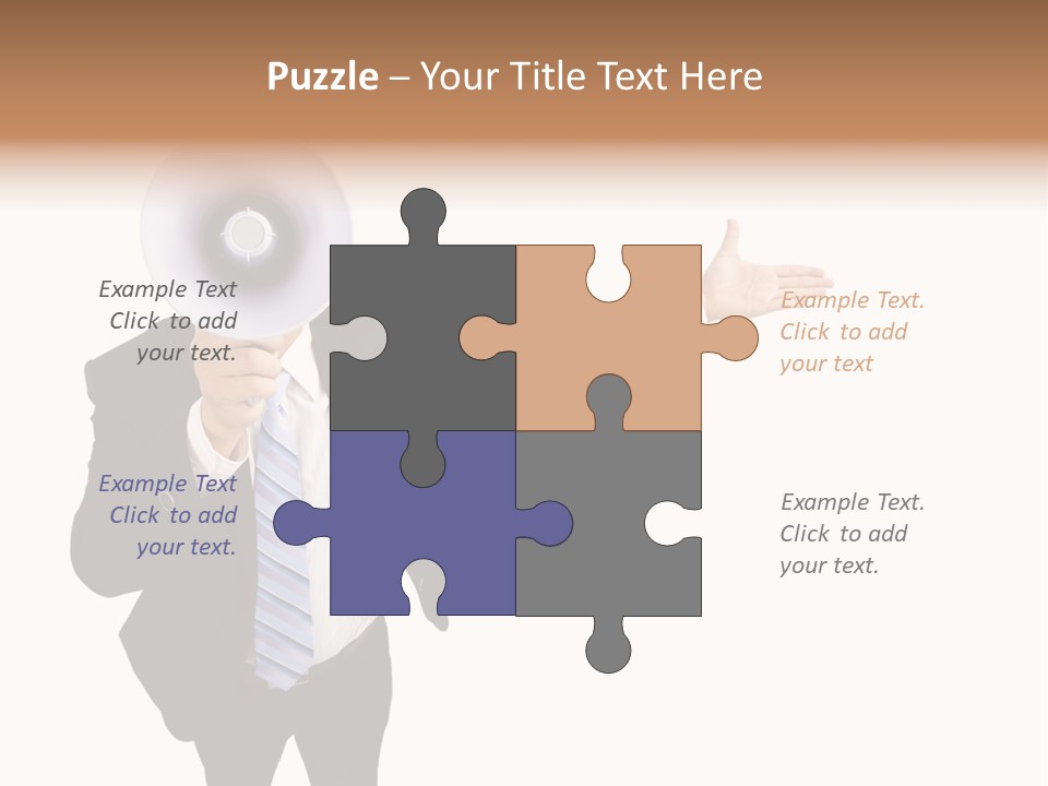 Shouting Speaker Energy PowerPoint Template