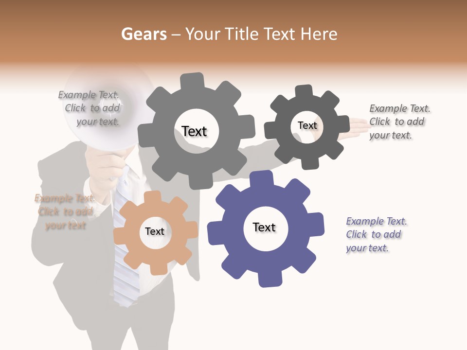 Shouting Speaker Energy PowerPoint Template