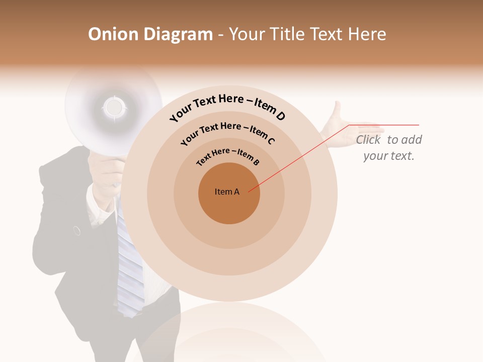 Shouting Speaker Energy PowerPoint Template