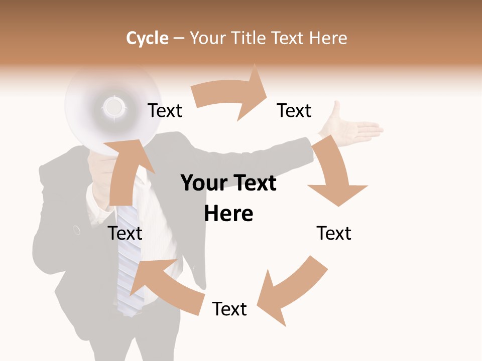 Shouting Speaker Energy PowerPoint Template