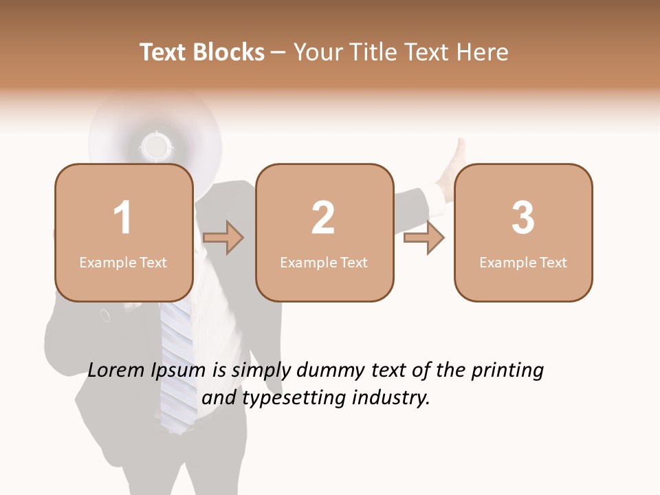 Shouting Speaker Energy PowerPoint Template