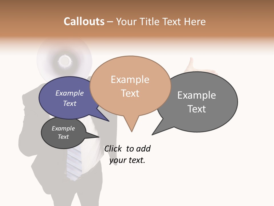 Shouting Speaker Energy PowerPoint Template