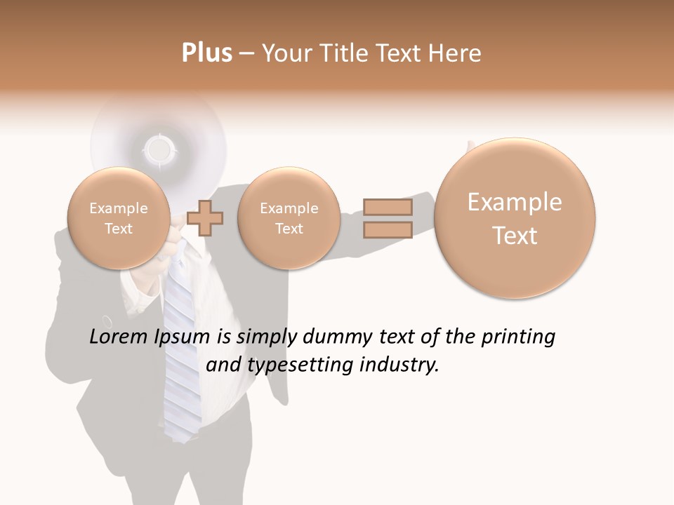 Shouting Speaker Energy PowerPoint Template