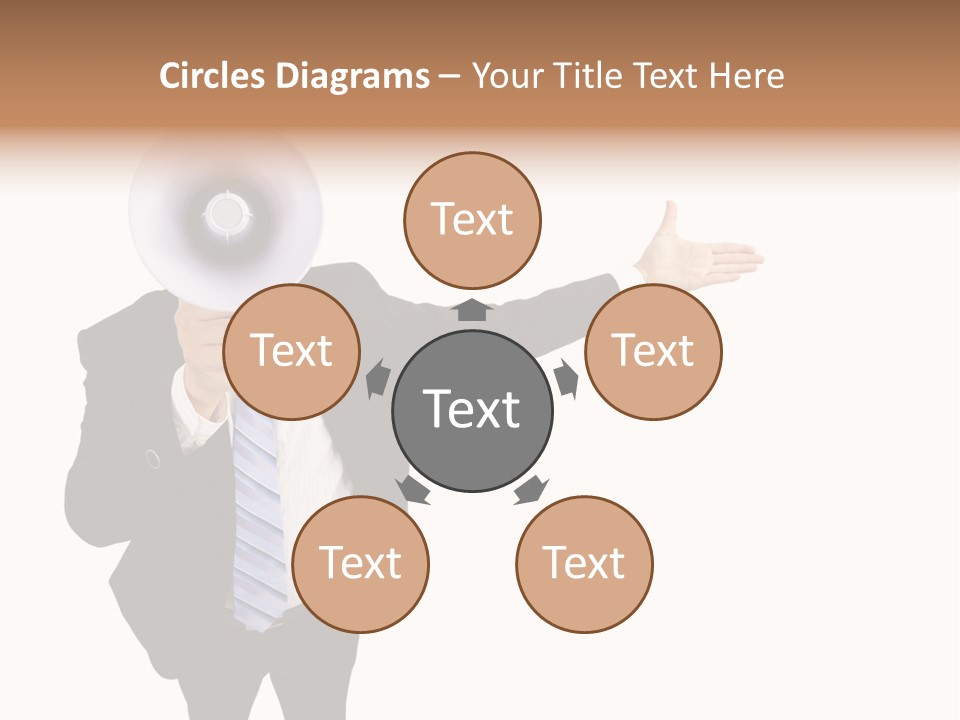 Shouting Speaker Energy PowerPoint Template