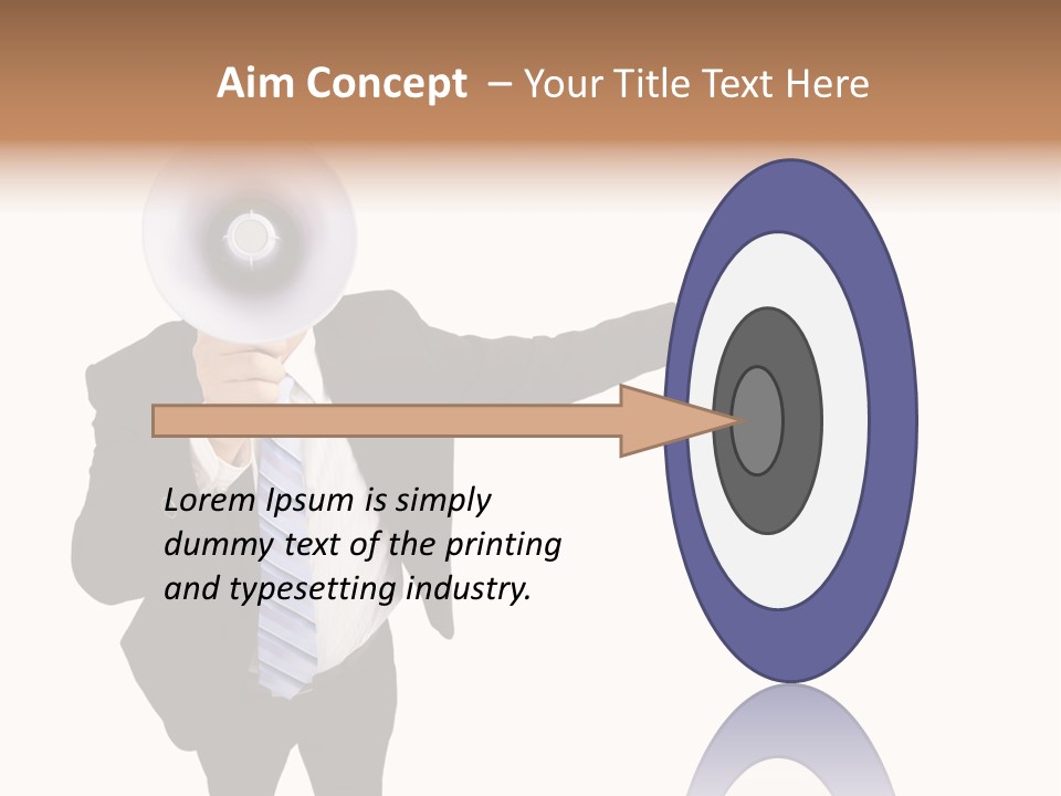 Shouting Speaker Energy PowerPoint Template