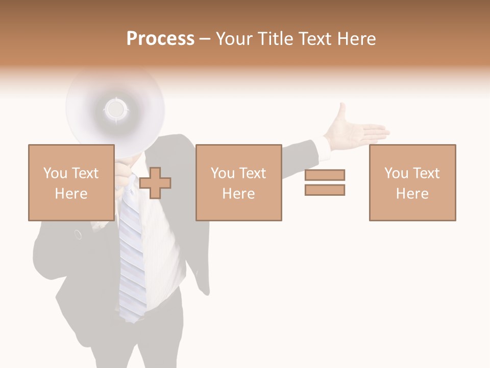 Shouting Speaker Energy PowerPoint Template