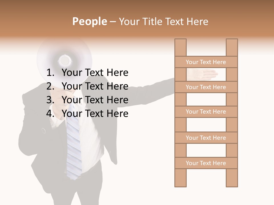 Shouting Speaker Energy PowerPoint Template