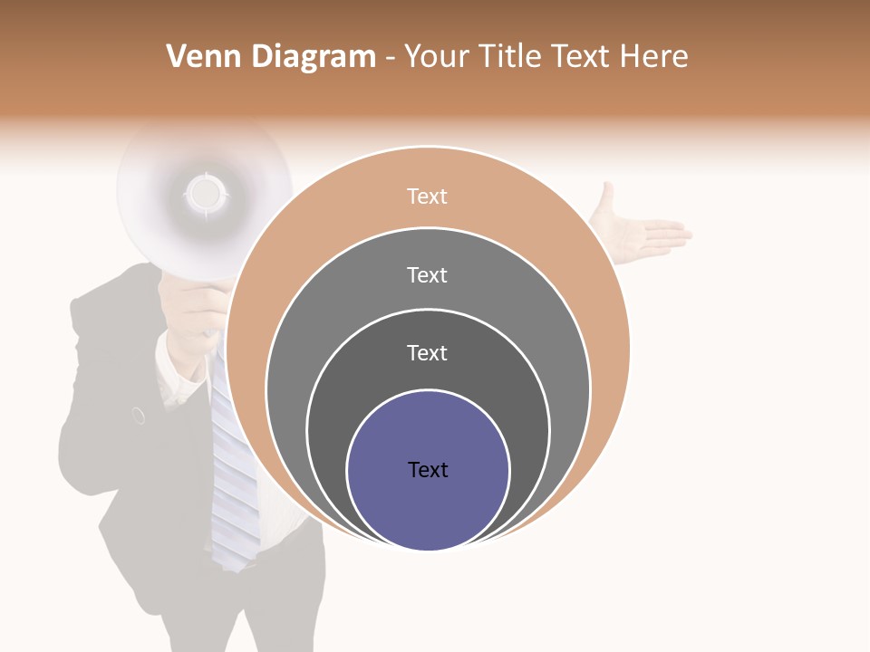 Shouting Speaker Energy PowerPoint Template