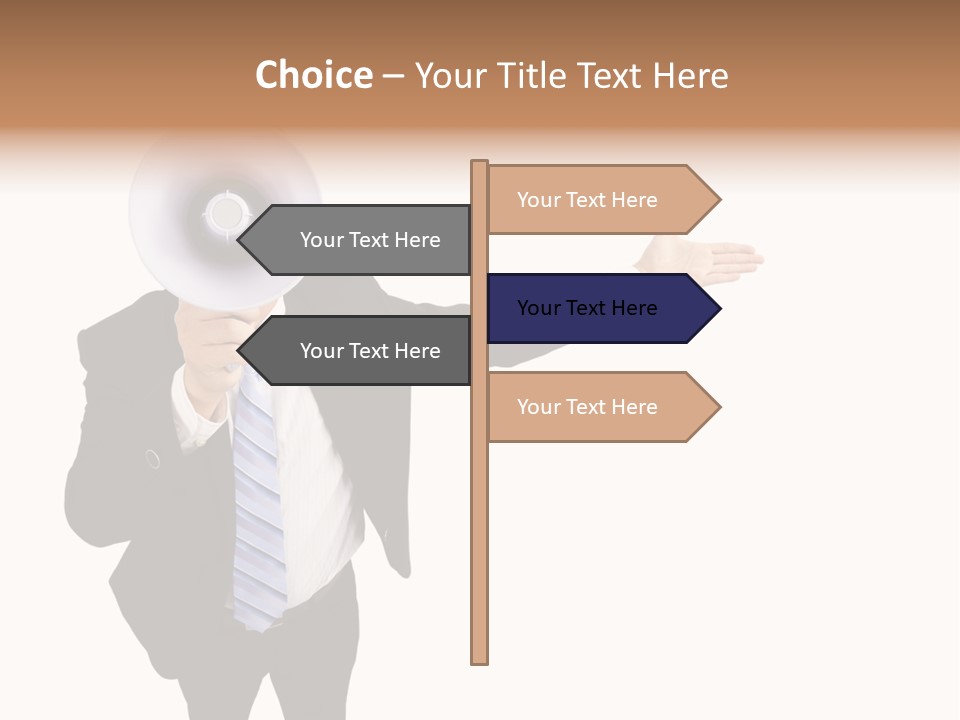 Shouting Speaker Energy PowerPoint Template