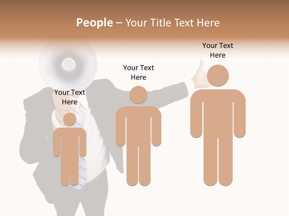 Shouting Speaker Energy PowerPoint Template