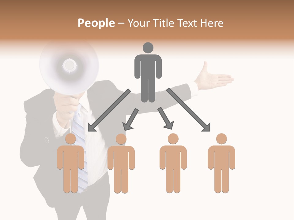 Shouting Speaker Energy PowerPoint Template