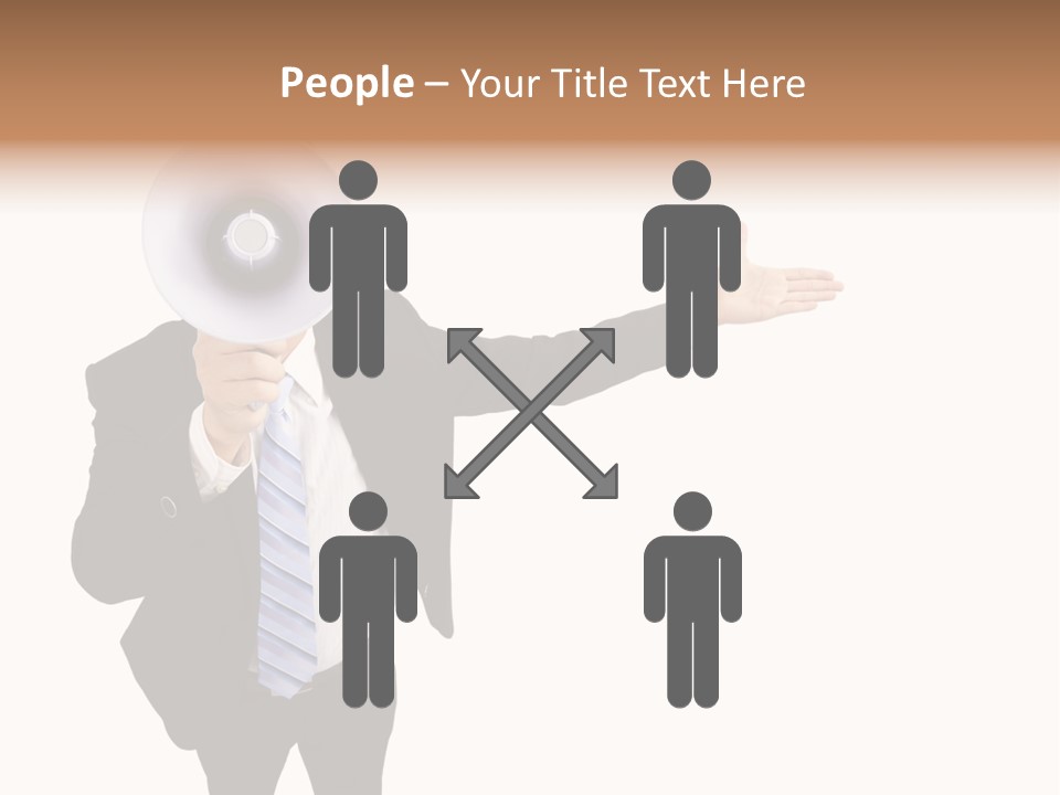 Shouting Speaker Energy PowerPoint Template