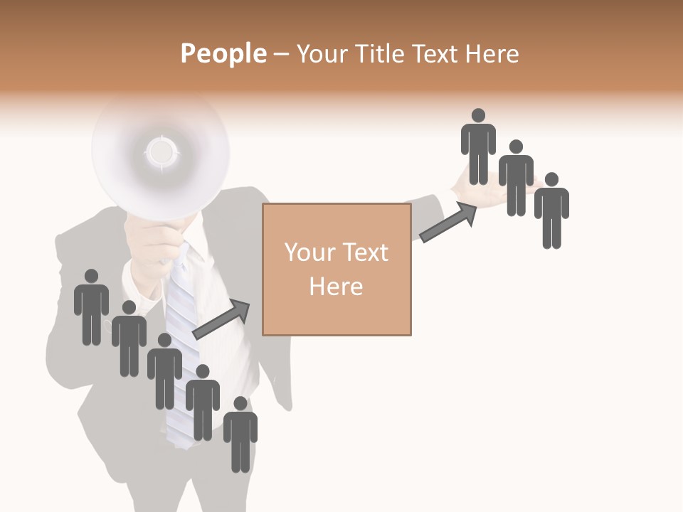 Shouting Speaker Energy PowerPoint Template