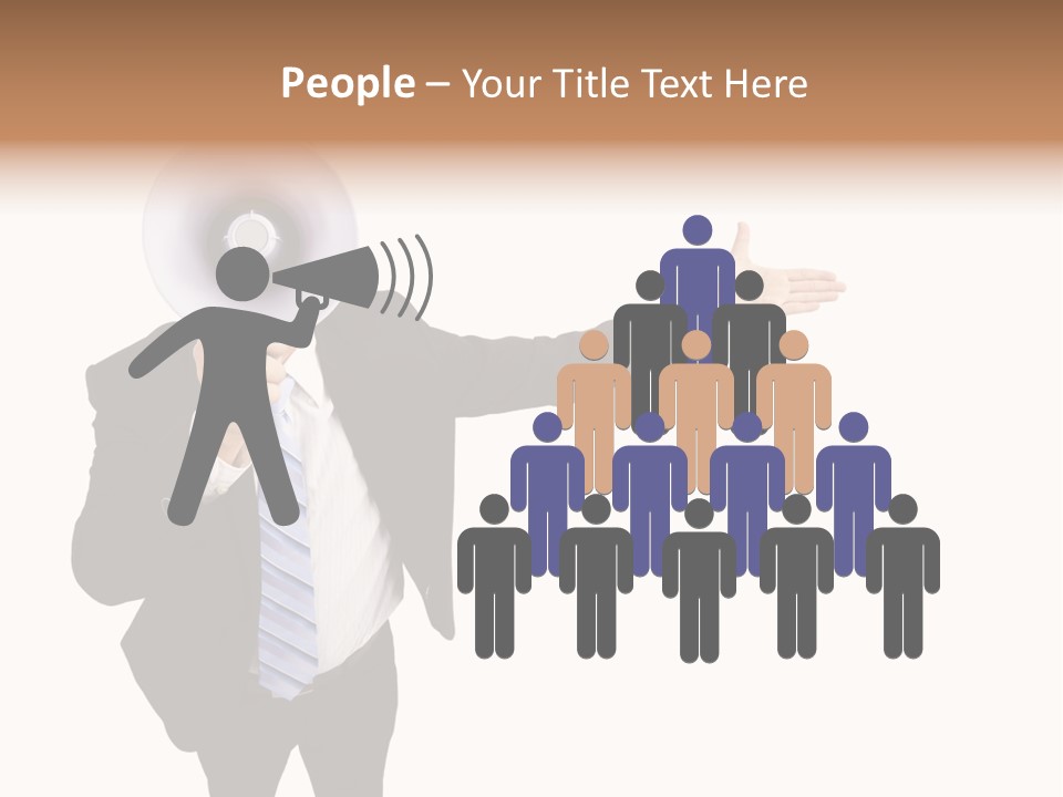 Shouting Speaker Energy PowerPoint Template