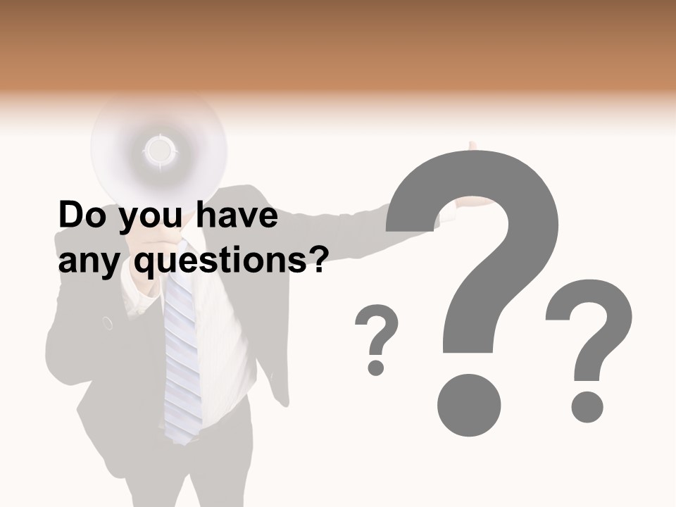 Shouting Speaker Energy PowerPoint Template