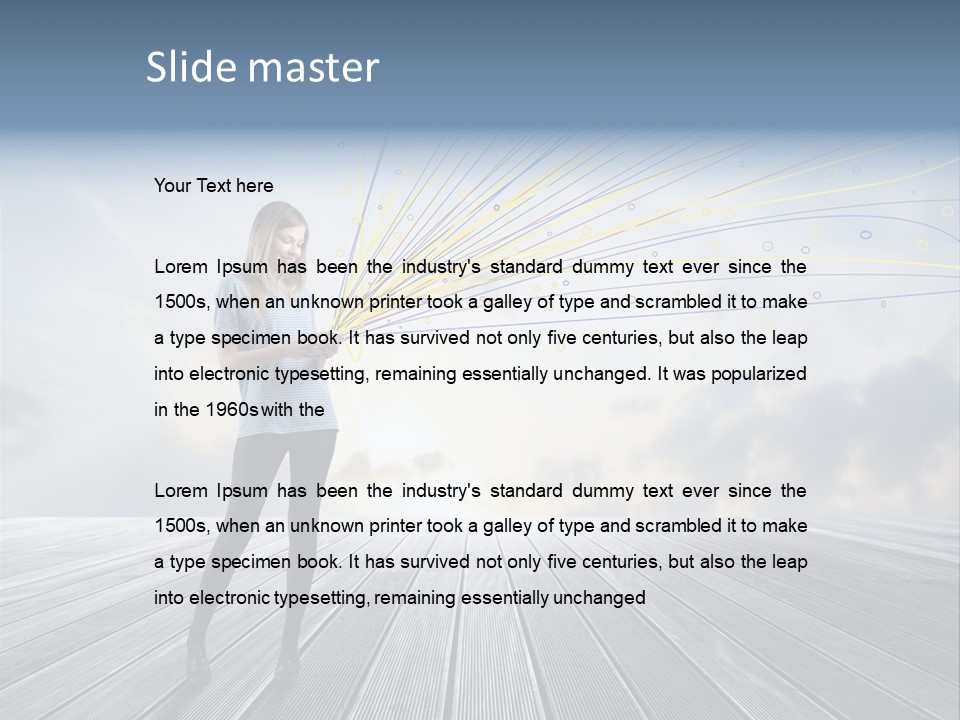 Teen Play Telephone PowerPoint Template