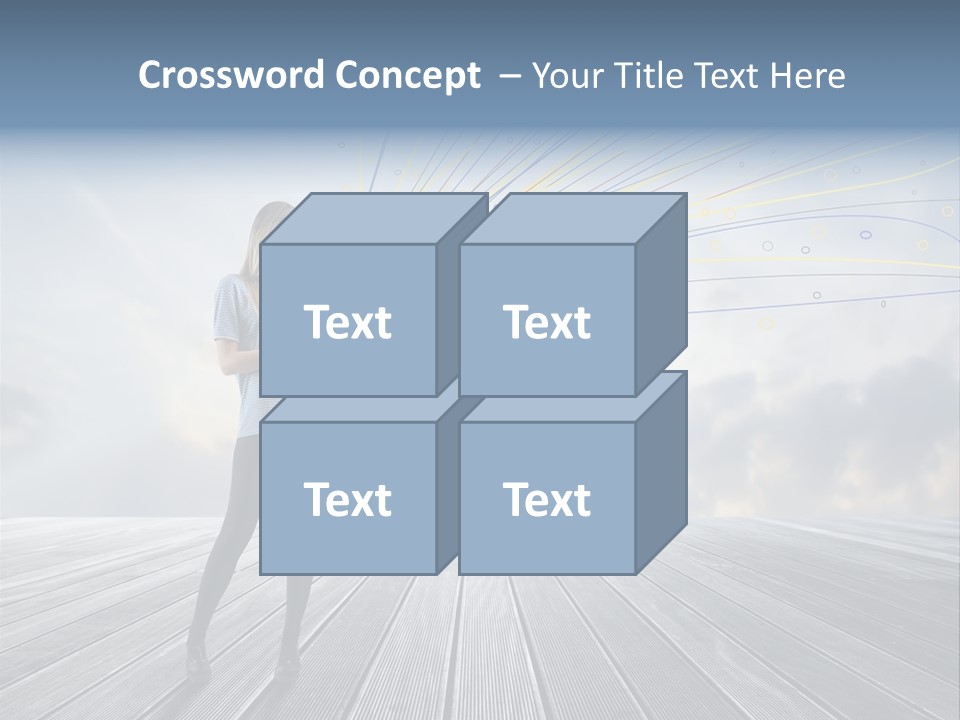 Teen Play Telephone PowerPoint Template