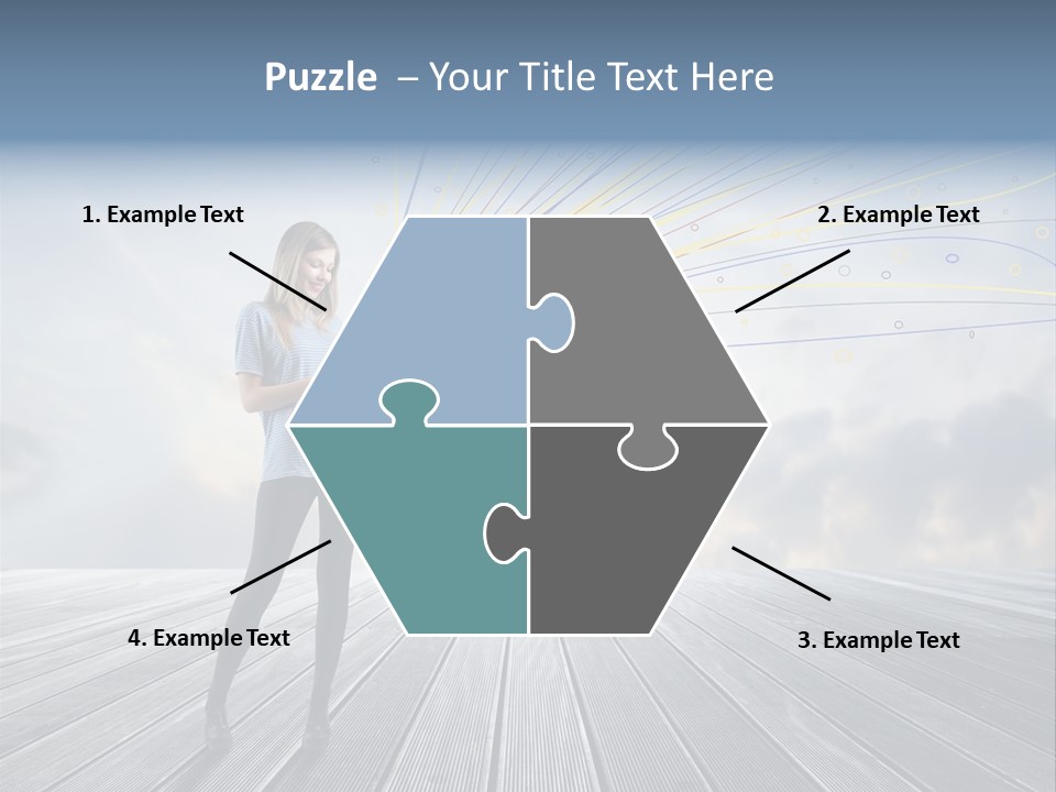 Teen Play Telephone PowerPoint Template