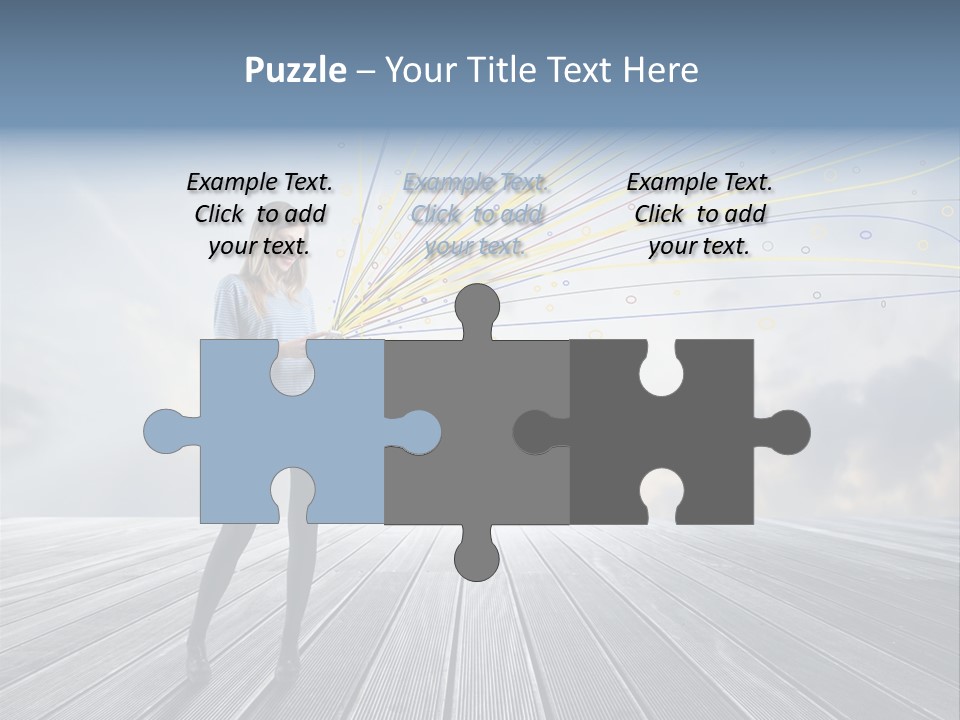 Teen Play Telephone PowerPoint Template