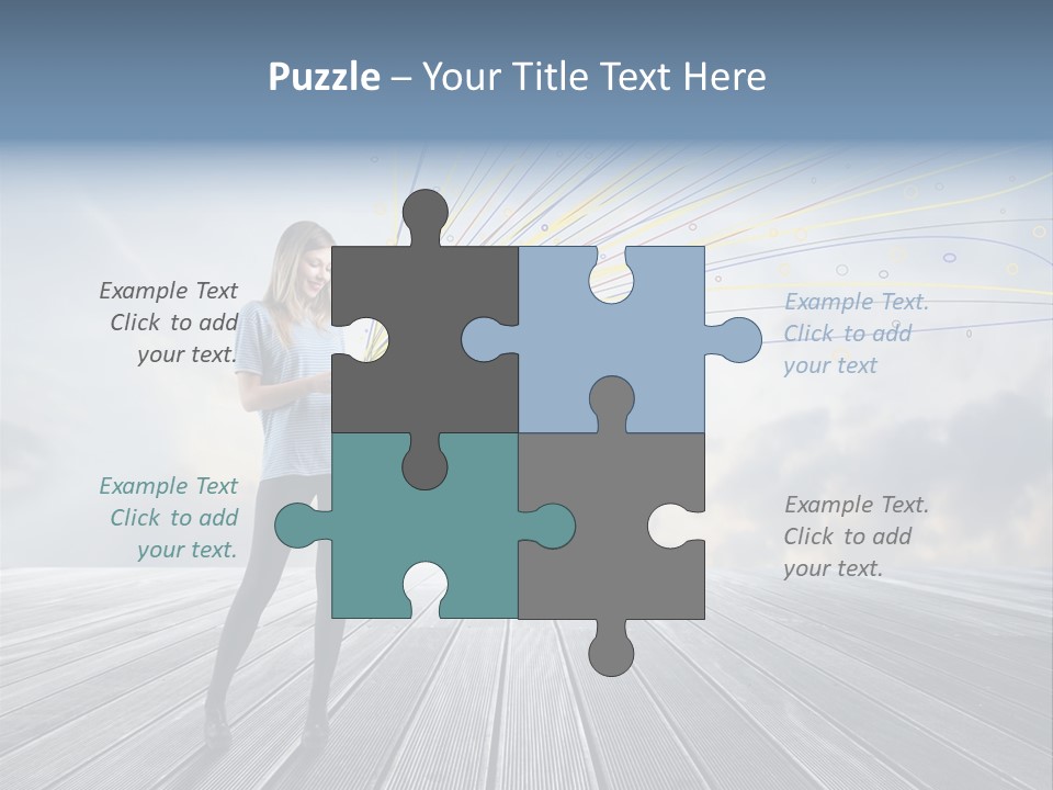 Teen Play Telephone PowerPoint Template