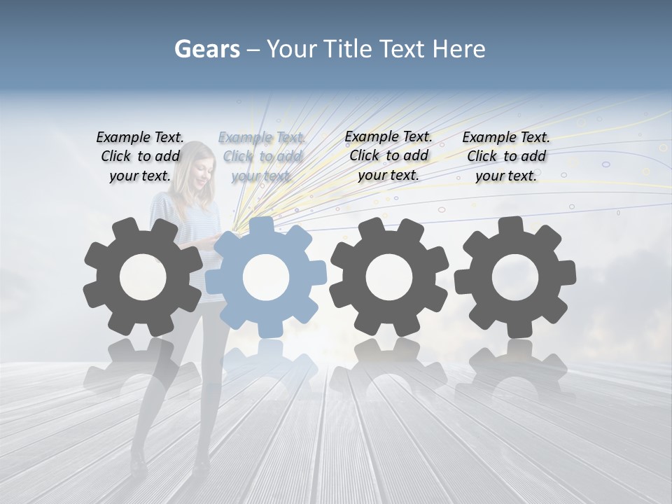 Teen Play Telephone PowerPoint Template