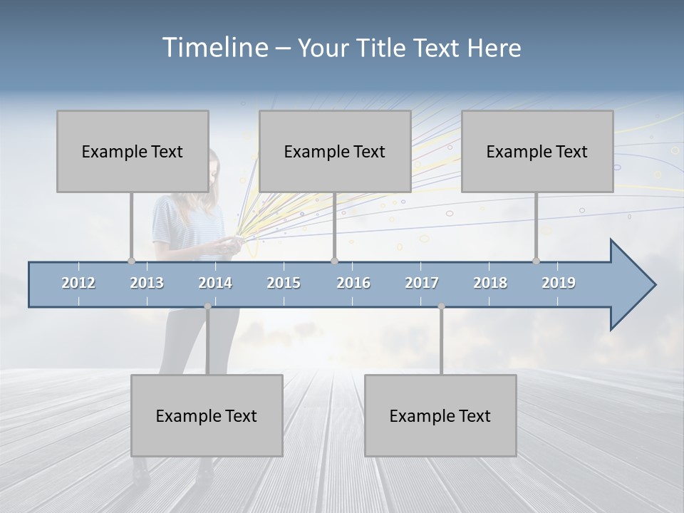 Teen Play Telephone PowerPoint Template