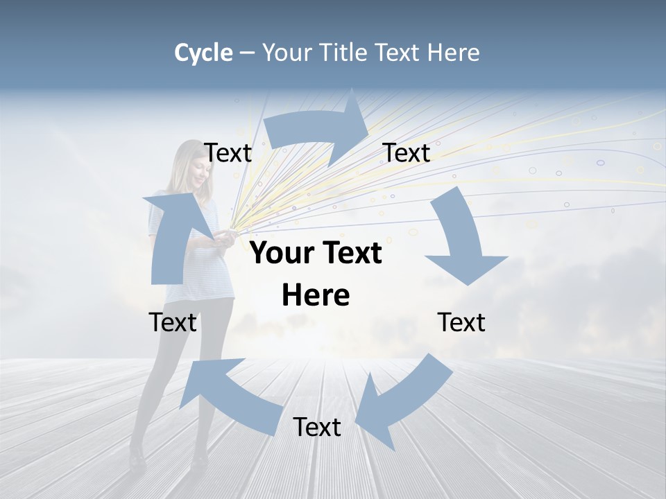 Teen Play Telephone PowerPoint Template