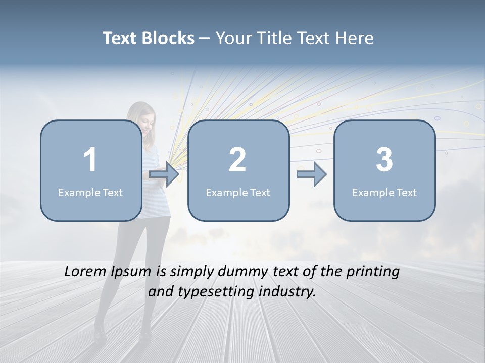 Teen Play Telephone PowerPoint Template