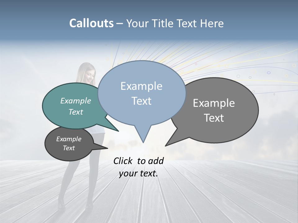 Teen Play Telephone PowerPoint Template