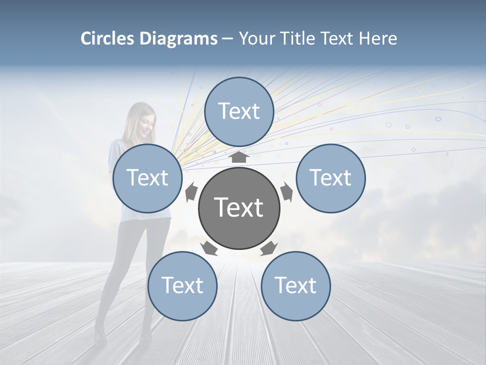 Teen Play Telephone PowerPoint Template