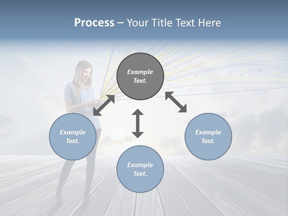 Teen Play Telephone PowerPoint Template
