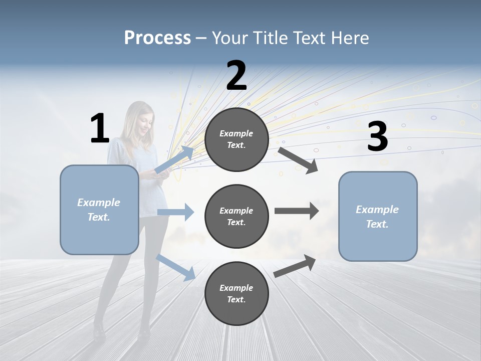 Teen Play Telephone PowerPoint Template