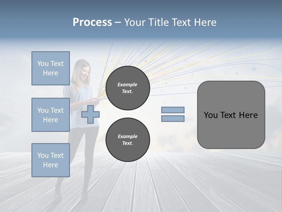 Teen Play Telephone PowerPoint Template