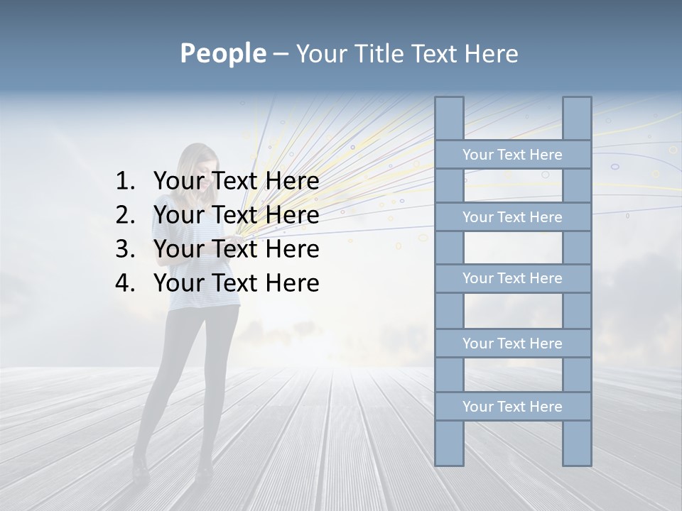 Teen Play Telephone PowerPoint Template