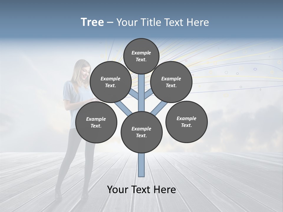 Teen Play Telephone PowerPoint Template