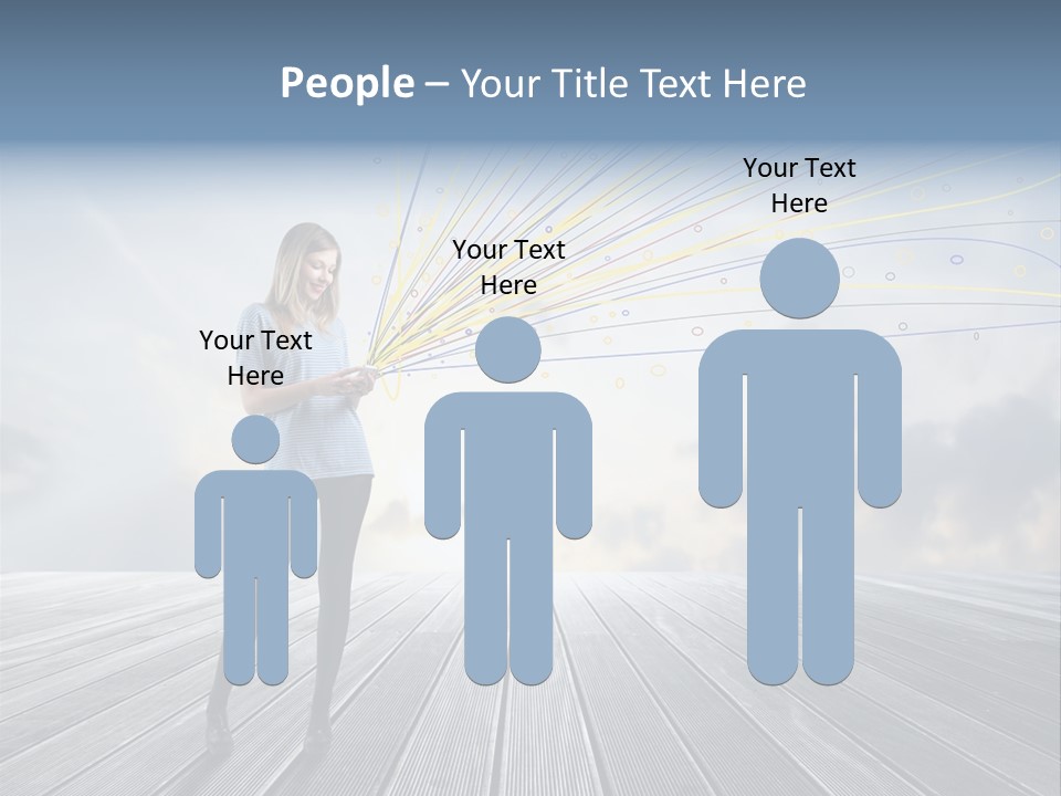 Teen Play Telephone PowerPoint Template