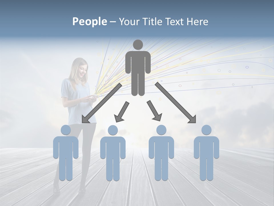 Teen Play Telephone PowerPoint Template