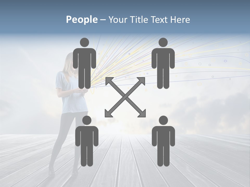 Teen Play Telephone PowerPoint Template