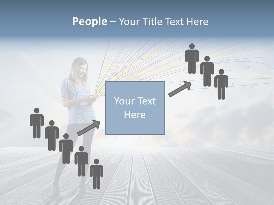 Teen Play Telephone PowerPoint Template