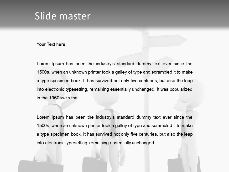 Thinking Success Problem PowerPoint Template