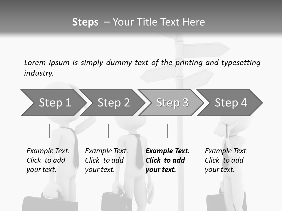 Thinking Success Problem PowerPoint Template