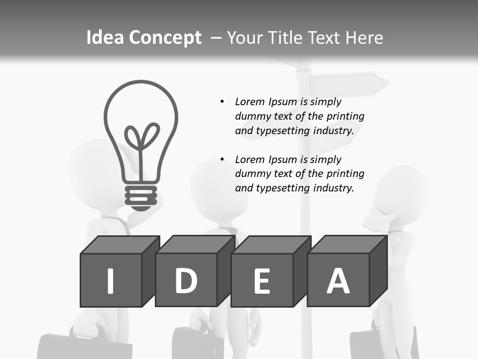 Thinking Success Problem PowerPoint Template