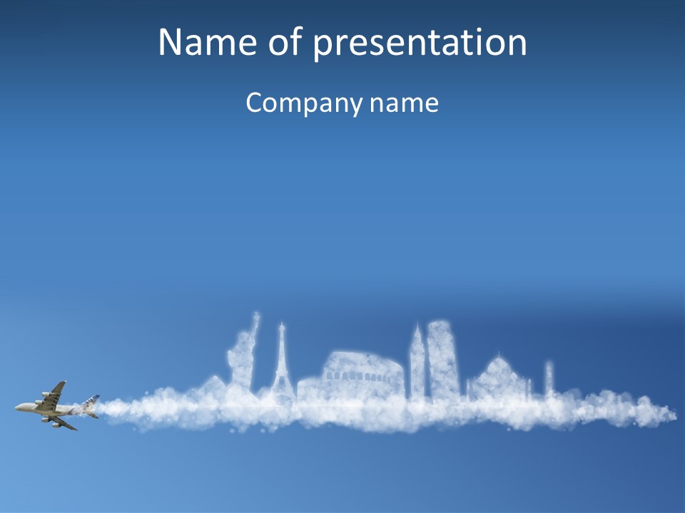 Summer Boeing Usa PowerPoint Template