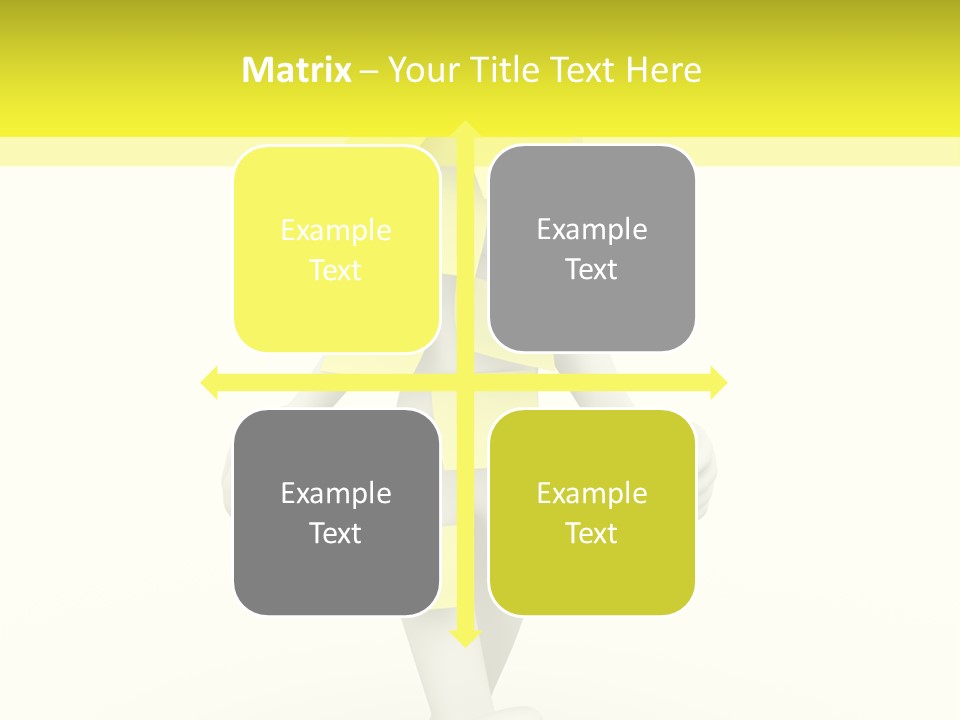 Message Memory Yellow PowerPoint Template