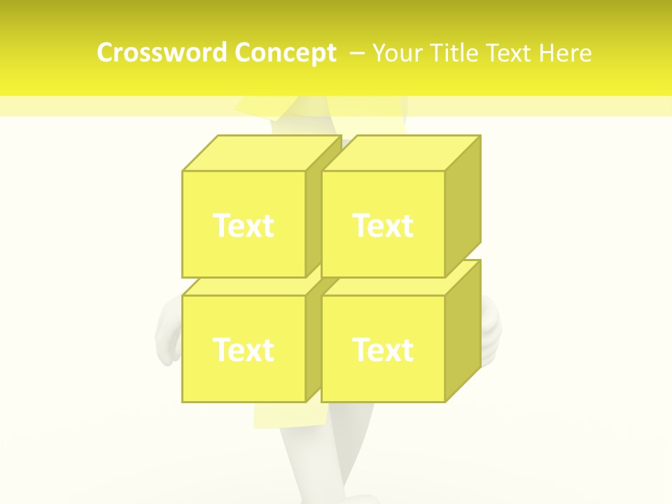 Message Memory Yellow PowerPoint Template