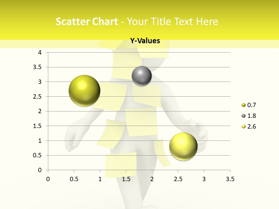 Message Memory Yellow PowerPoint Template