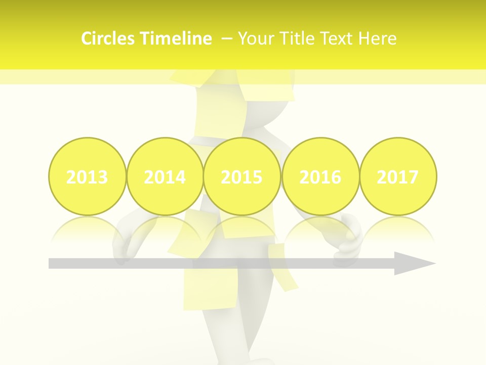 Message Memory Yellow PowerPoint Template