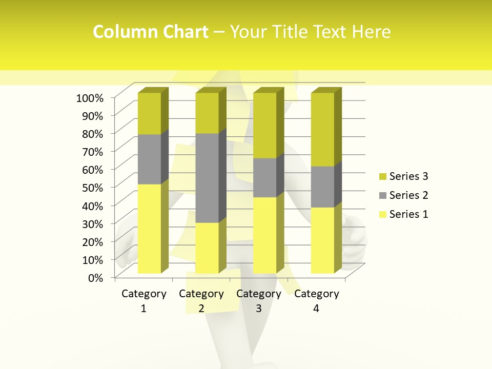 Message Memory Yellow PowerPoint Template