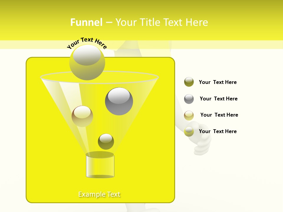 Message Memory Yellow PowerPoint Template